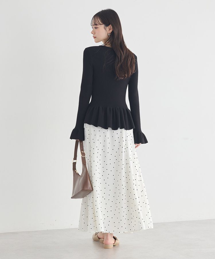 earth music&ecology「ペプラムニットプルオーバー」|ニット・セーター|