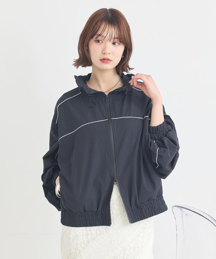 earth music&ecology「パイピングブルゾン」|ブルゾン・スタジャン|