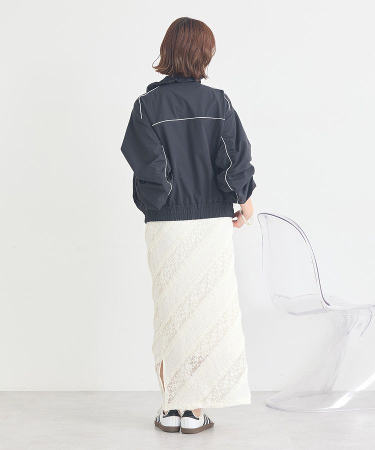 earth music&ecology「パイピングブルゾン」|ブルゾン・スタジャン|