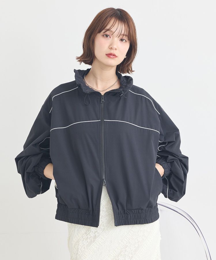 earth music&ecology「パイピングブルゾン」|ブルゾン・スタジャン|