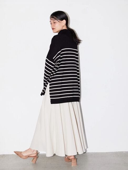  「パチパチしにくいハイネックBIGニットプルオーバー」|ニット・セーター|