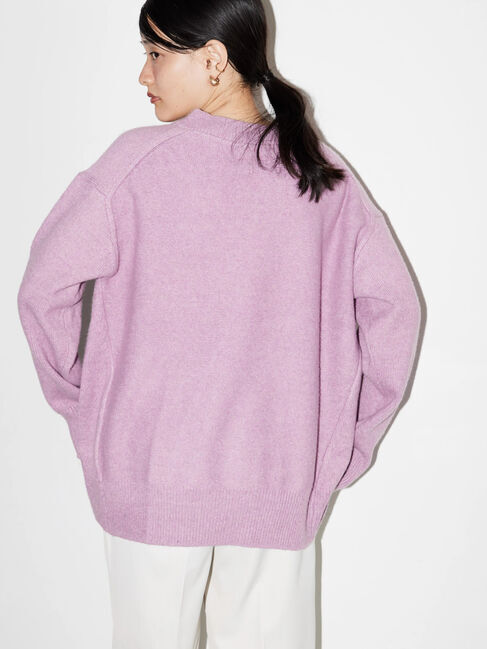  「Vネック前振りコクーンニットプルオーバー」|ニット・セーター|