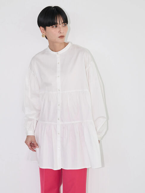 AMERICAN HOLIC「ティアードボリュームチュニック」|チュニック|オフホワイト