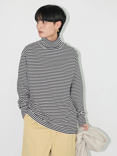  「タートルボーダーカットプルオーバー1」|Tシャツ・カットソー|