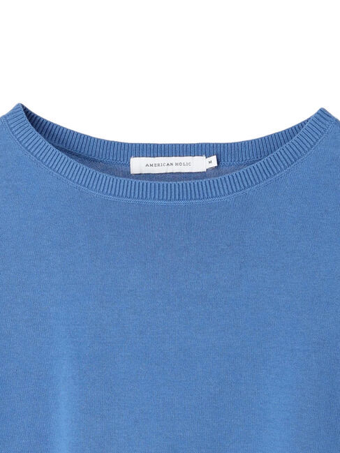 AMERICAN HOLIC「クルーネック前振りニットプルオーバー」|ニット・セーター|