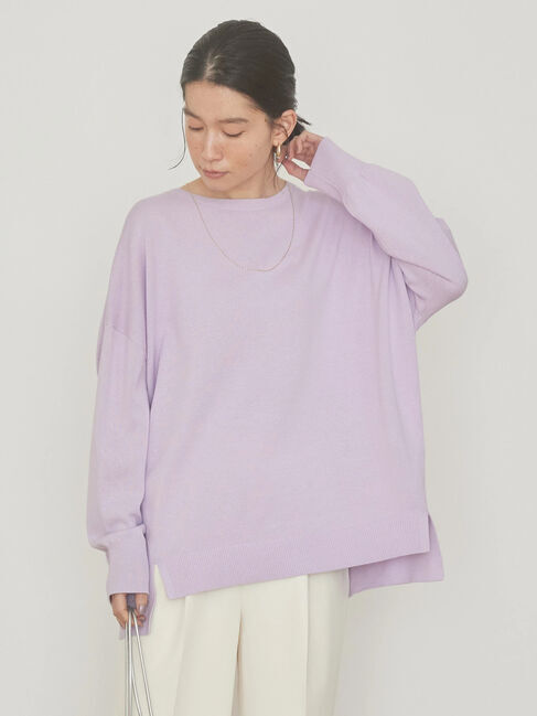 AMERICAN HOLIC「クルーネック前振りニットプルオーバー」|ニット・セーター|