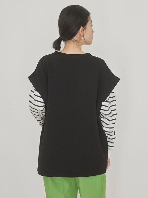  「SET ポンチベスト+カットプルオーバー」|Tシャツ・カットソー|
