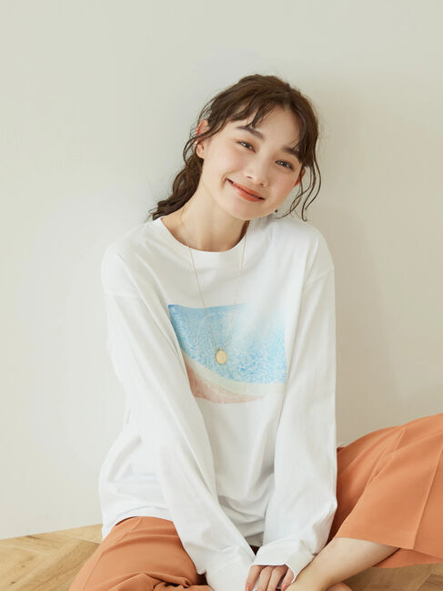 AMERICAN HOLIC「ロゴフォト転写カットプルオーバー」|Tシャツ・カットソー|A