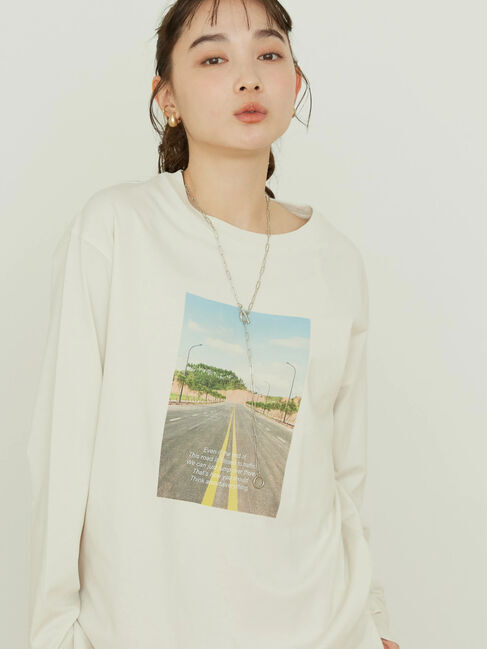 AMERICAN HOLIC「ロゴフォト転写カットプルオーバー」|Tシャツ・カットソー|