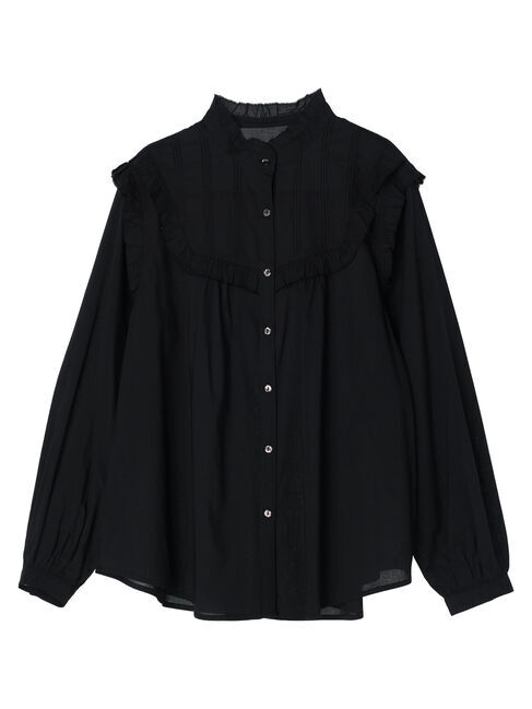  「ピコフリルレース切替ブラウス」|シャツ・ブラウス|