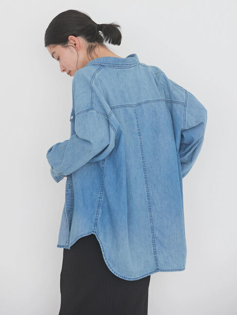  「Wポケットデニムシャツ」|シャツ・ブラウス|