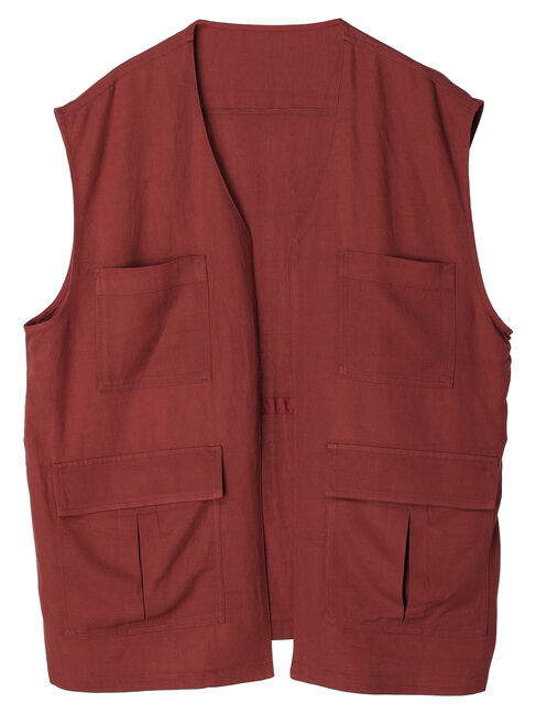 AMERICAN HOLIC「リネンブレンドワークベスト」|ベスト・ジレ|