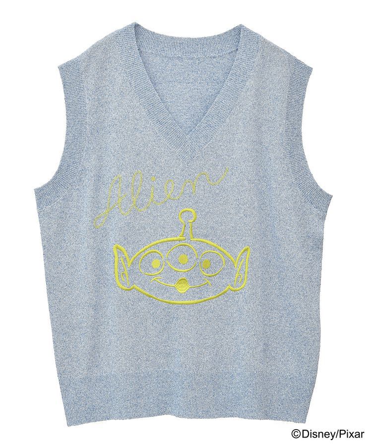 Green Parks「TOY STORY / 刺繍Vネックニットベスト」|ベスト・ジレ|