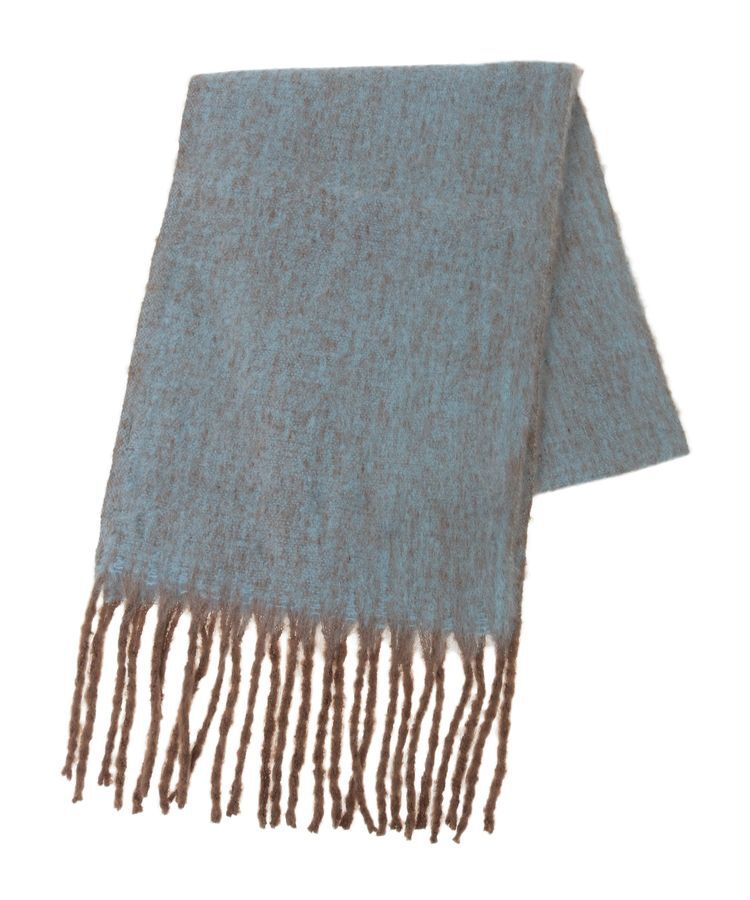 Green Parks「・furry rate ヘアリーシャドーカラーマフラー」|マフラー|Blue