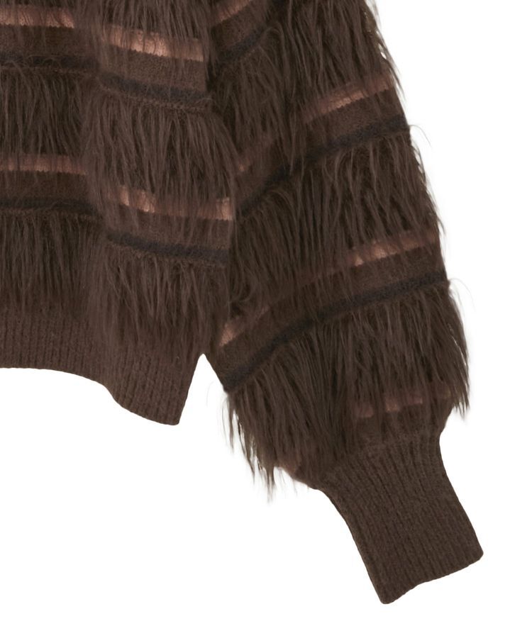 YECCA VECCA「フェザーマルチボーダーニット」|ニット・セーター|