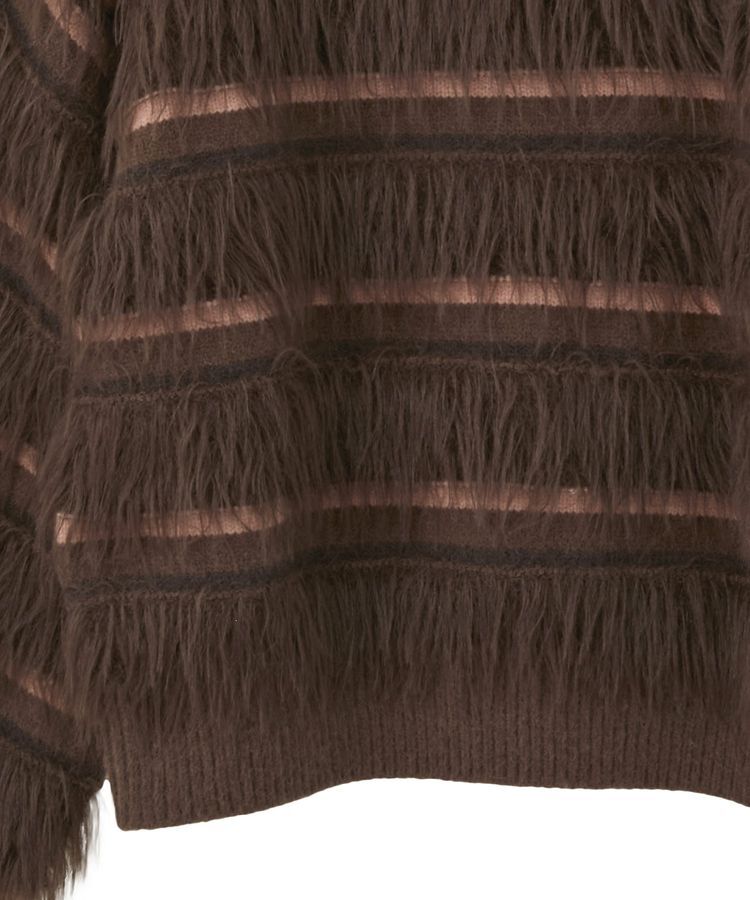 YECCA VECCA「フェザーマルチボーダーニット」|ニット・セーター|