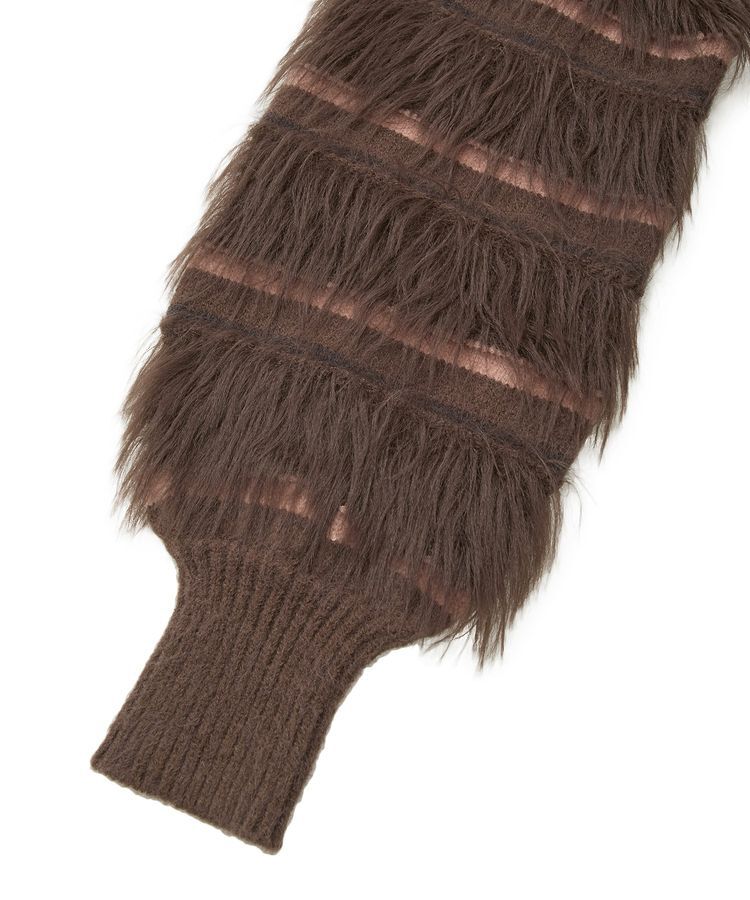 YECCA VECCA「フェザーマルチボーダーニット」|ニット・セーター|