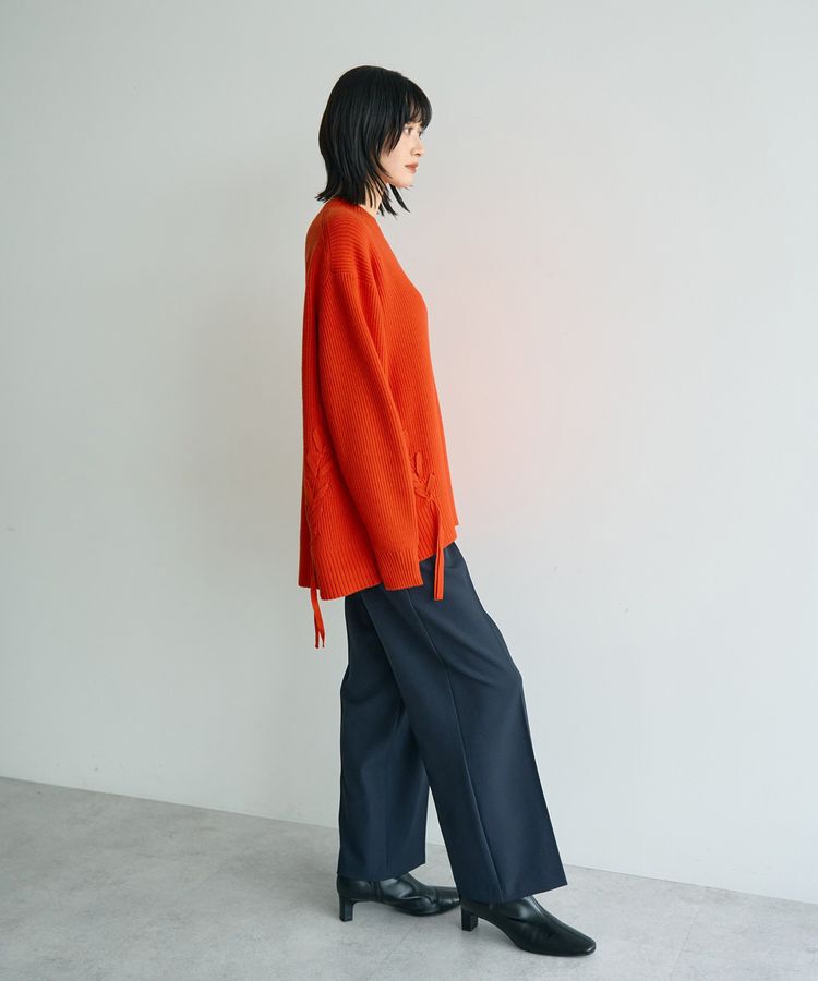 YECCA VECCA「レースアップニット」|ニット・セーター|