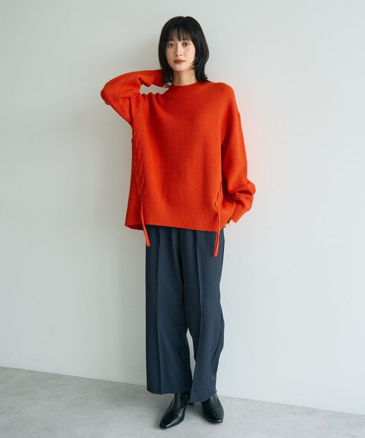 YECCA VECCA「レースアップニット」|ニット・セーター|