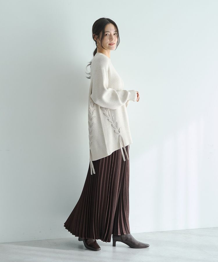 YECCA VECCA「レースアップニット」|ニット・セーター|