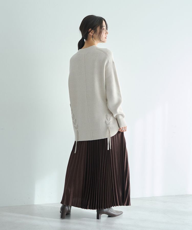 YECCA VECCA「レースアップニット」|ニット・セーター|