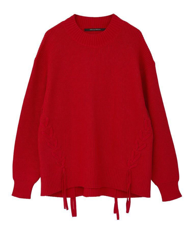 YECCA VECCA「レースアップニット」|ニット・セーター|