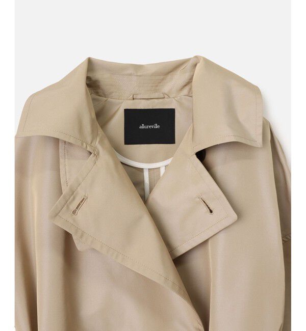allureville「マイクロタフタトレンチコート」|トレンチコート|