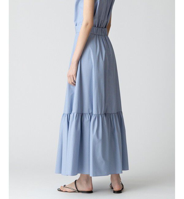 allureville「【セットアップ対応可能】ストライプアシメギャザースカート」|スカート|