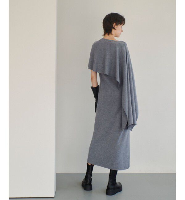 allureville「ハイツイストウールアシメケープ」|ニット・セーター|