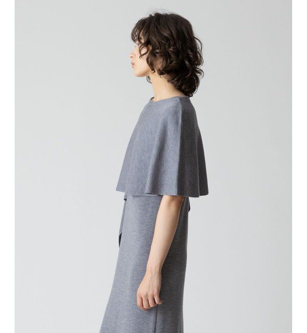 allureville「ハイツイストウールアシメケープ」|ニット・セーター|