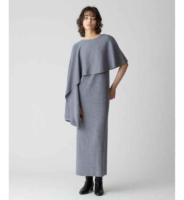 allureville「ハイツイストウール総針ストレートワンピース」|ワンピース|