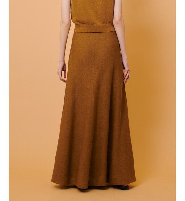 allureville「ハイゲージペーパーヤーンフレアスカート」|フレア|