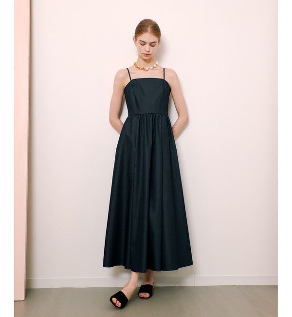 LOULOU WILLOUGHBY「【LOULOU WILLOUGHBY】シャンブレーベアワンピース」|ワンピース|