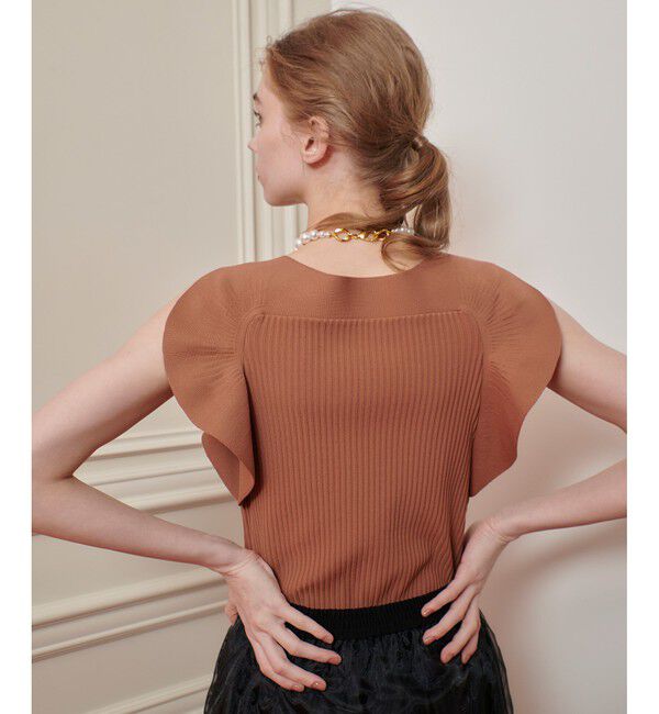 LOULOU WILLOUGHBY「【LOULOU WILLOUGHBY】スキャーラッププルオーバー」|ニット・セーター|