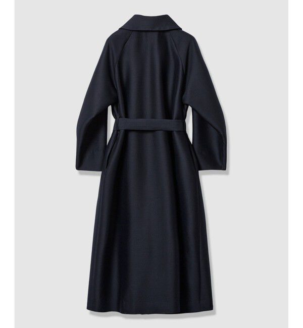 LOULOU WILLOUGHBY「【LOULOU WILLOUGHBY】シルクウールツイルロングコート」|ダッフルコート|