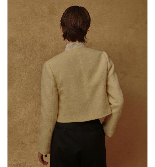 allureville「ブークレーノーカラージャケット」|ノーカラージャケット|