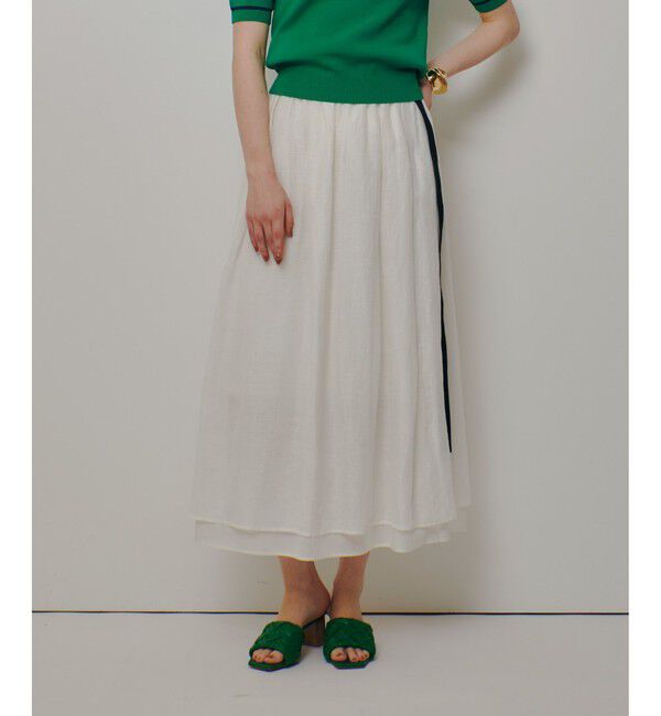 allureville「カールマイヤーギャザースカート」|スカート|