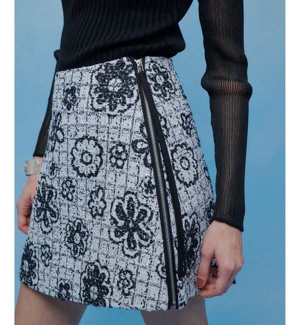 LOULOU WILLOUGHBY「【LOULOU WILLOUGHBY】MALHIA ツイードミニスカート」|スカート|