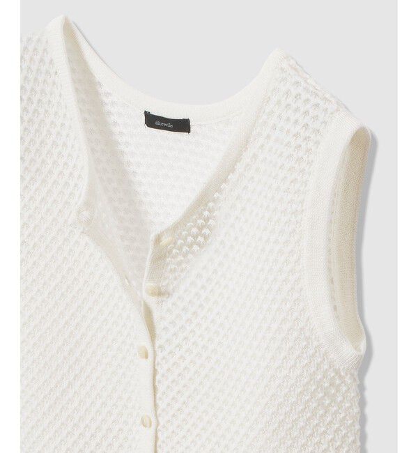 allureville「透かし編みジレプルオーバー」|ニット・セーター|