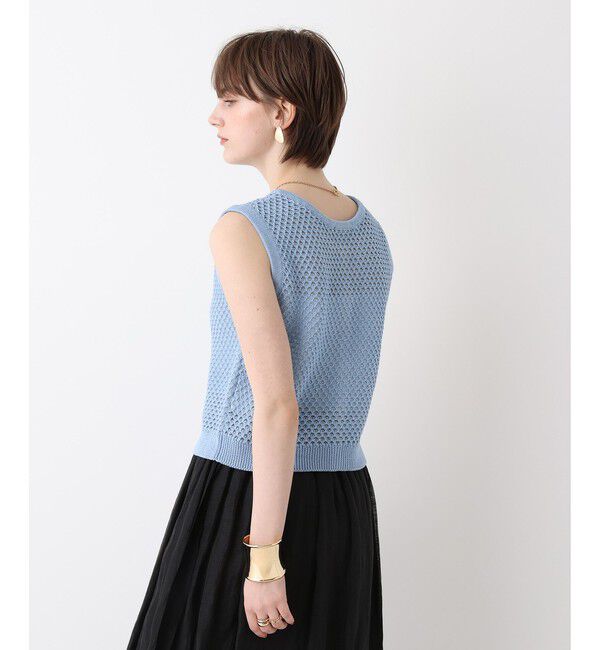 allureville「透かし編みジレプルオーバー」|ニット・セーター|