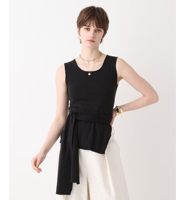 allureville「【ATELIER Line】コットンシルクリネンタンクトップ」|ニット・セーター|