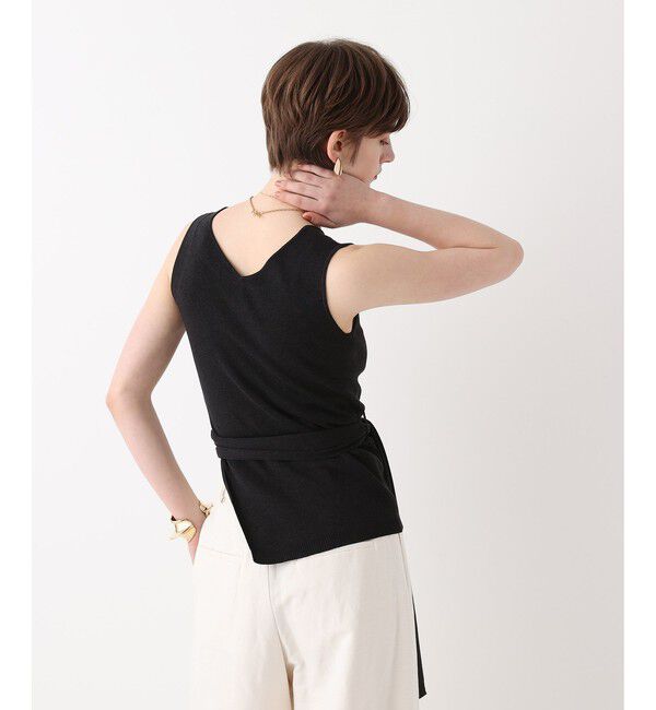 allureville「【ATELIER Line】コットンシルクリネンタンクトップ」|ニット・セーター|