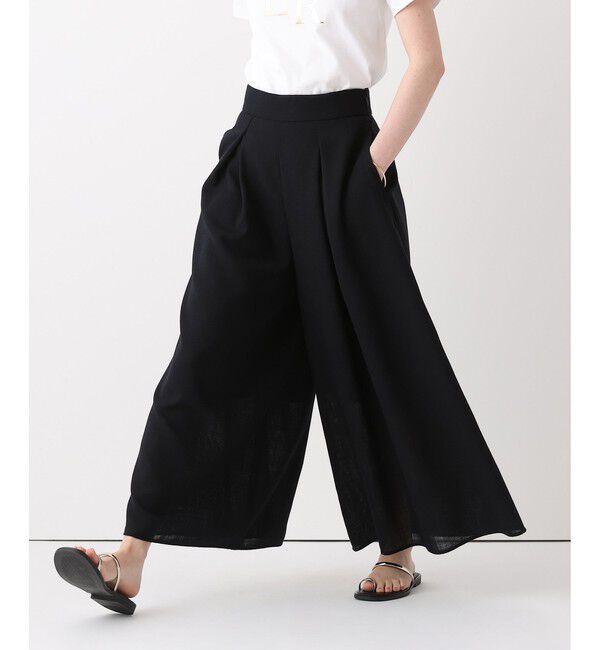 allureville「カラミフレアースカートパンツ」|チノ|