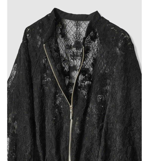 LOULOU WILLOUGHBY「【LOULOU WILLOUGHBY】オーガンレースブルゾン」|ブルゾン・スタジャン|