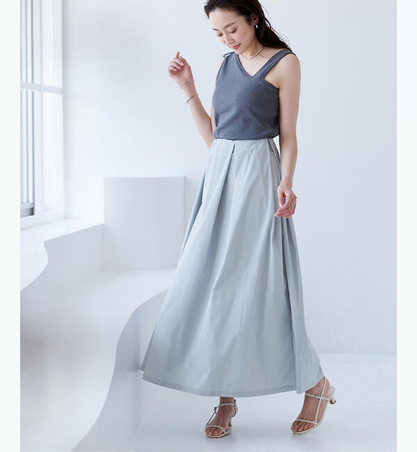 ur's「撥水ウエストタックフレアスカート」|スカート|