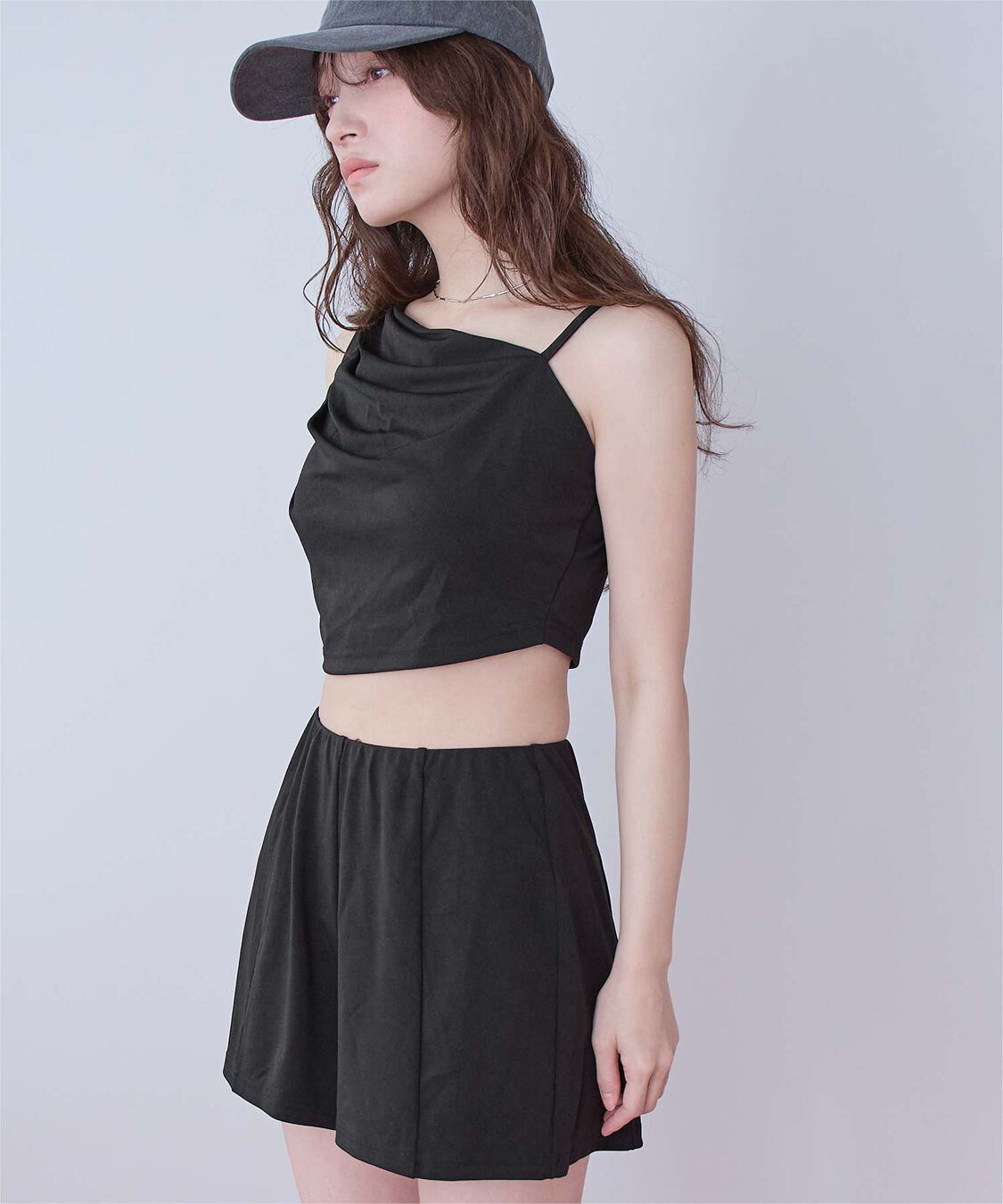 SEA DRESS「ショートパンツ付タックビキニ」|ビキニ|