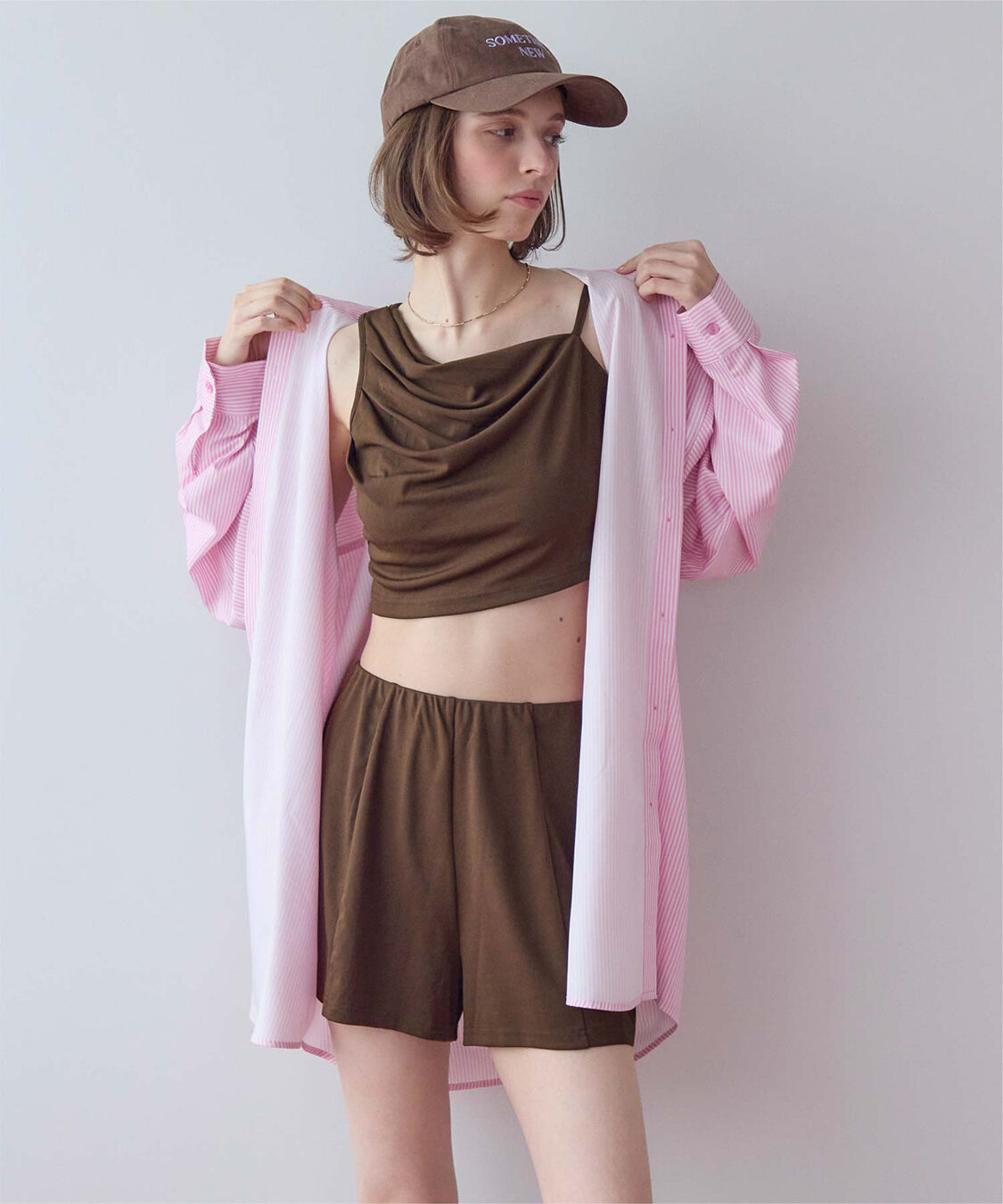 SEA DRESS「ショートパンツ付タックビキニ」|ビキニ|