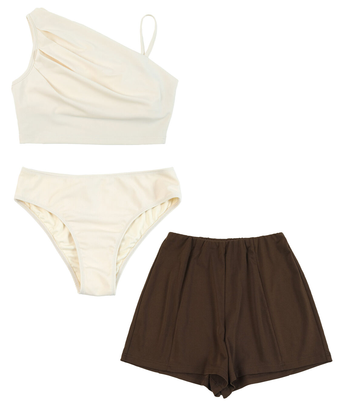 SEA DRESS「ショートパンツ付タックビキニ」|ビキニ|