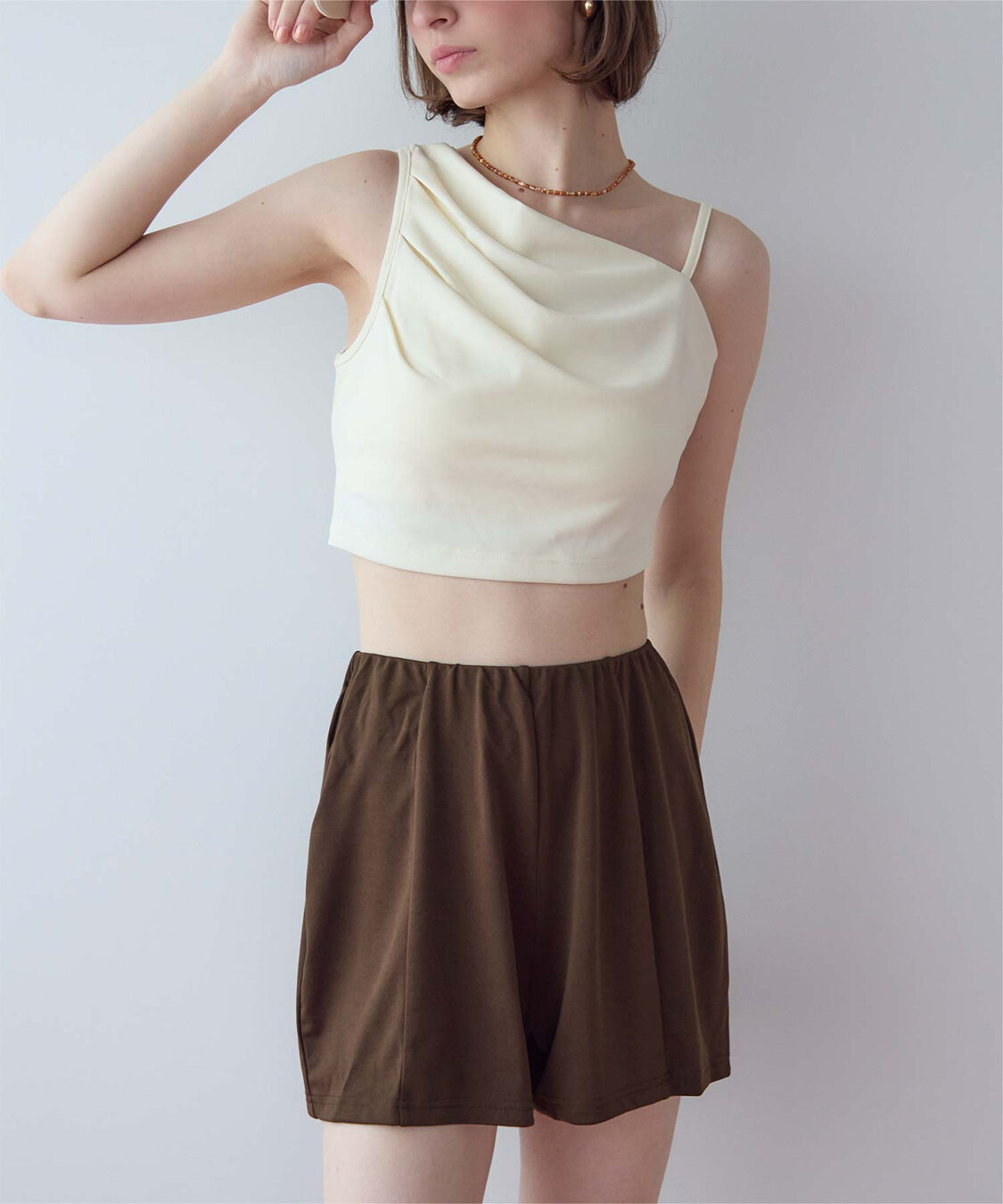 SEA DRESS「ショートパンツ付タックビキニ」|ビキニ|