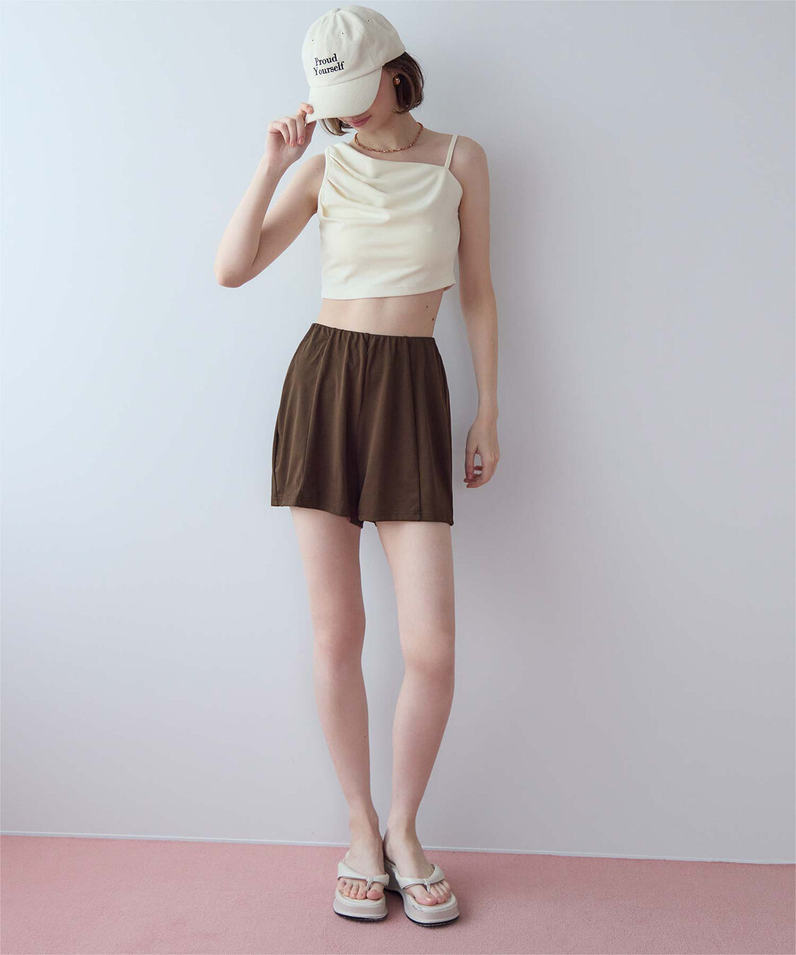 SEA DRESS「ショートパンツ付タックビキニ」|ビキニ|